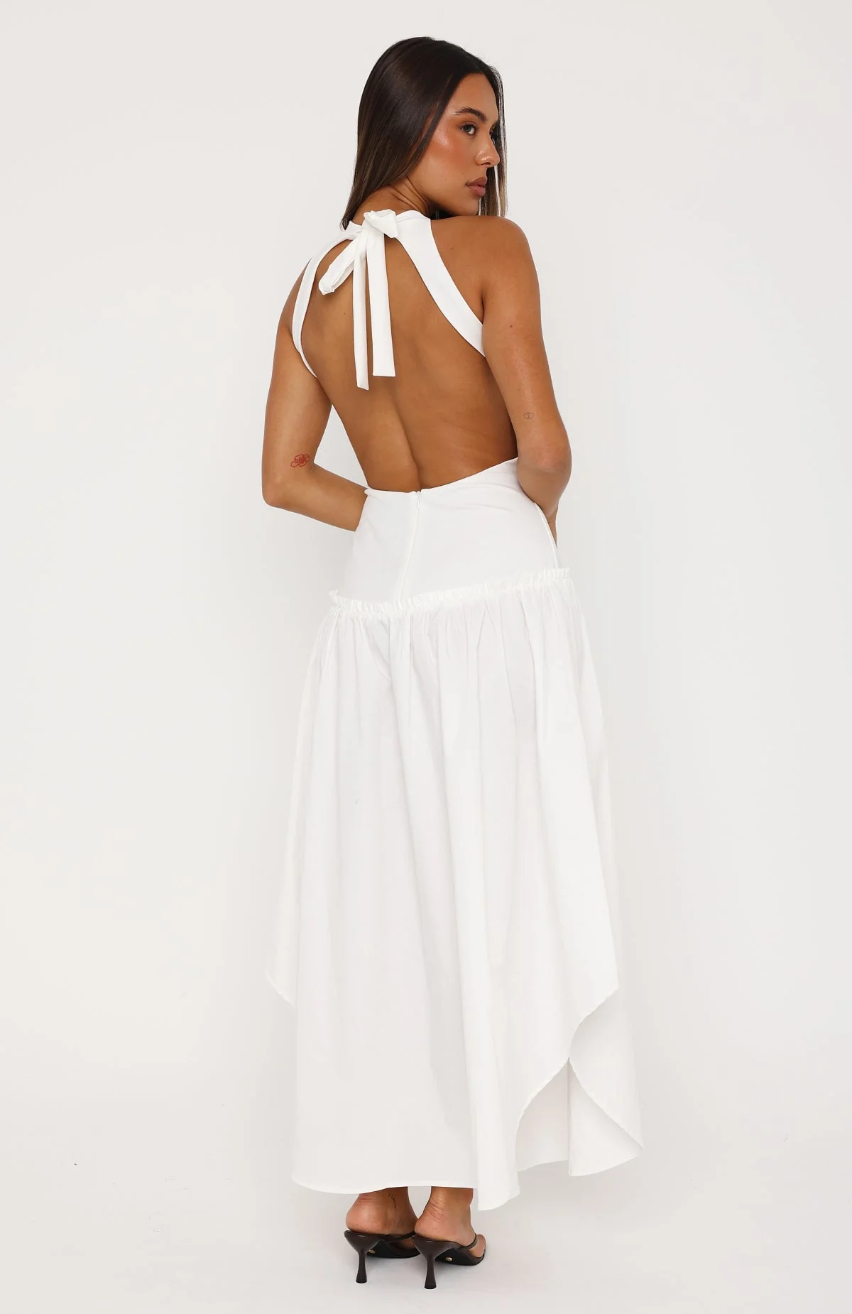 Never Yours Maxi Dress White