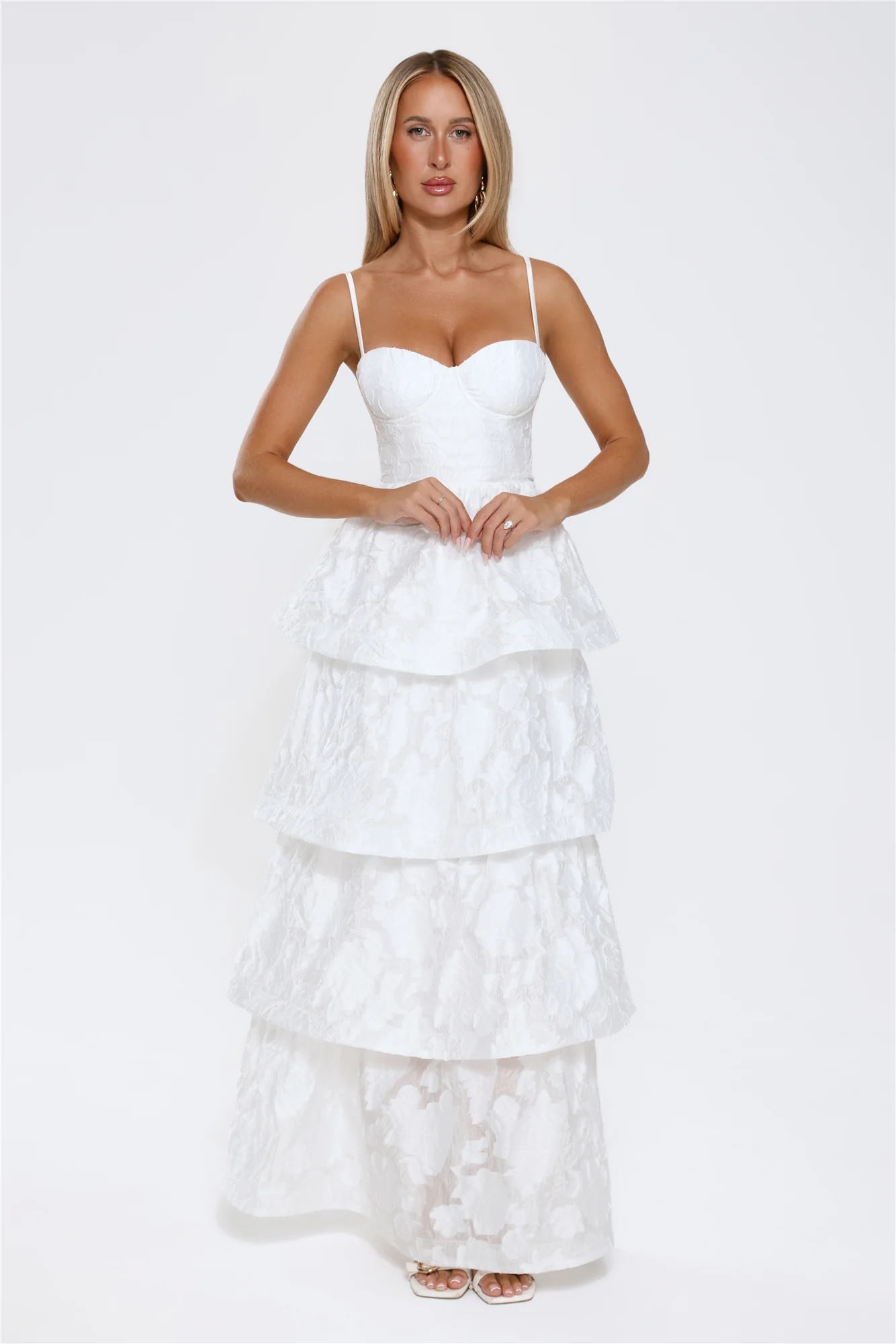 Elevated Desire Maxi Dress White