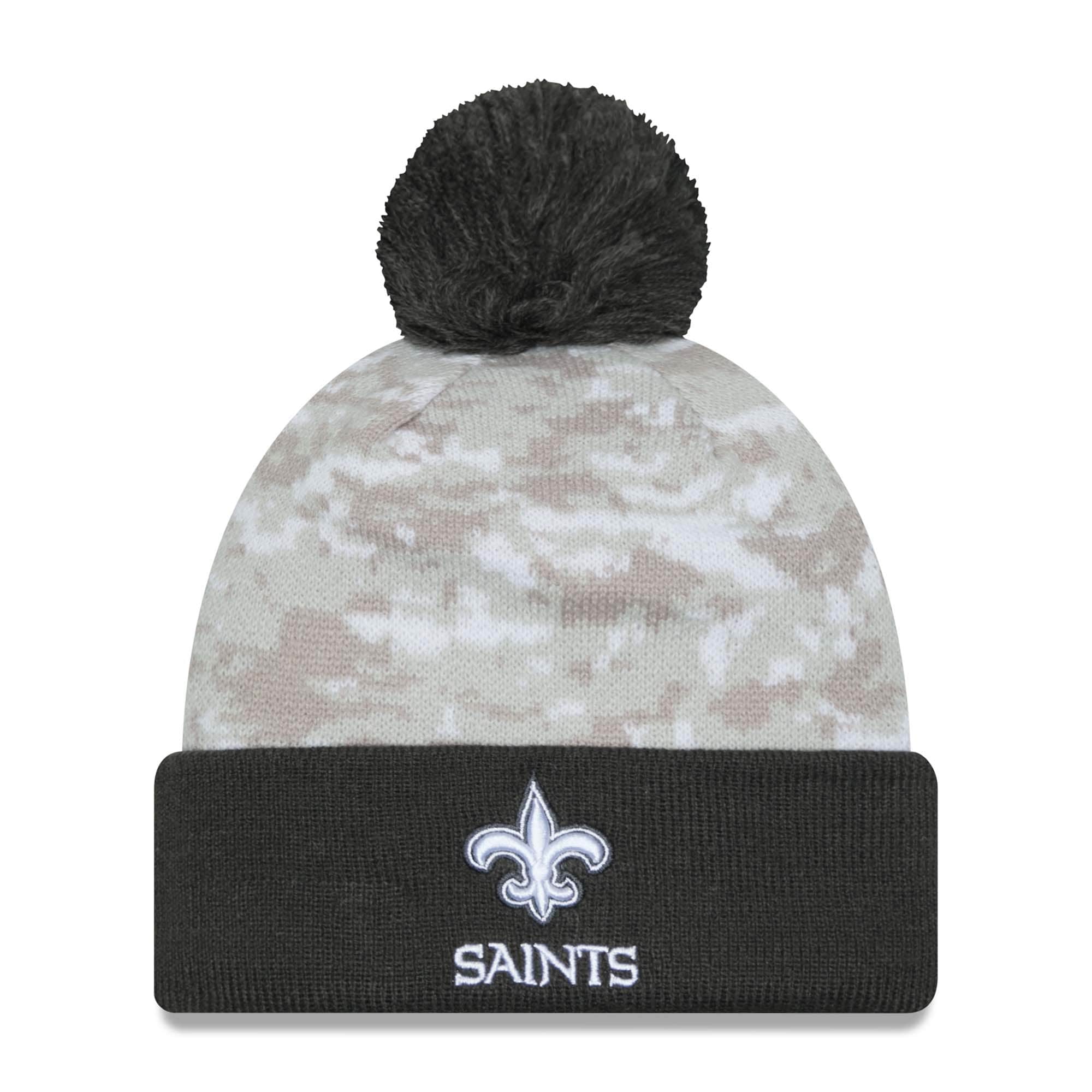 New Orleans Saints 2024 NFL Salute to Service New Era Sport Pom Knit