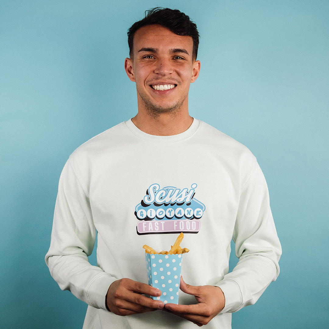 SSC Napoli Linea Admin “Scusi Giovane” Light Green Sweatshirt