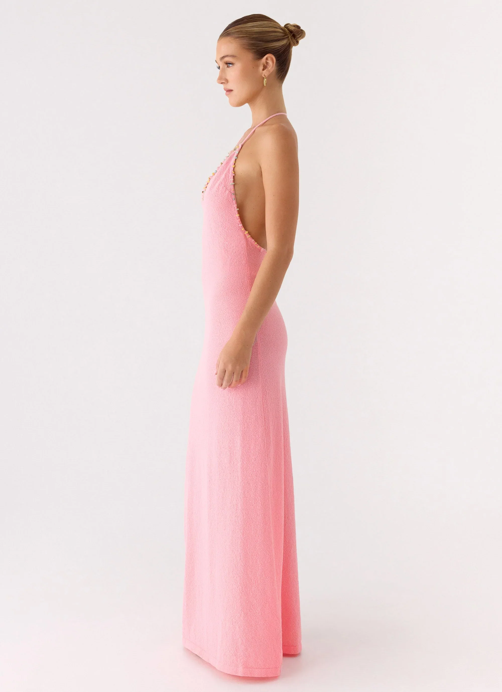 Jianna Knit Maxi Dress - Pink