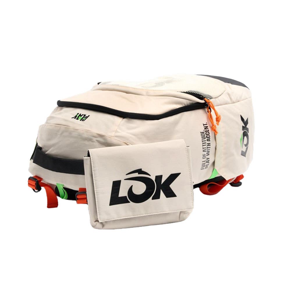 BACKPACK LOK MAXX OFFWHITE WHITE ORANGE