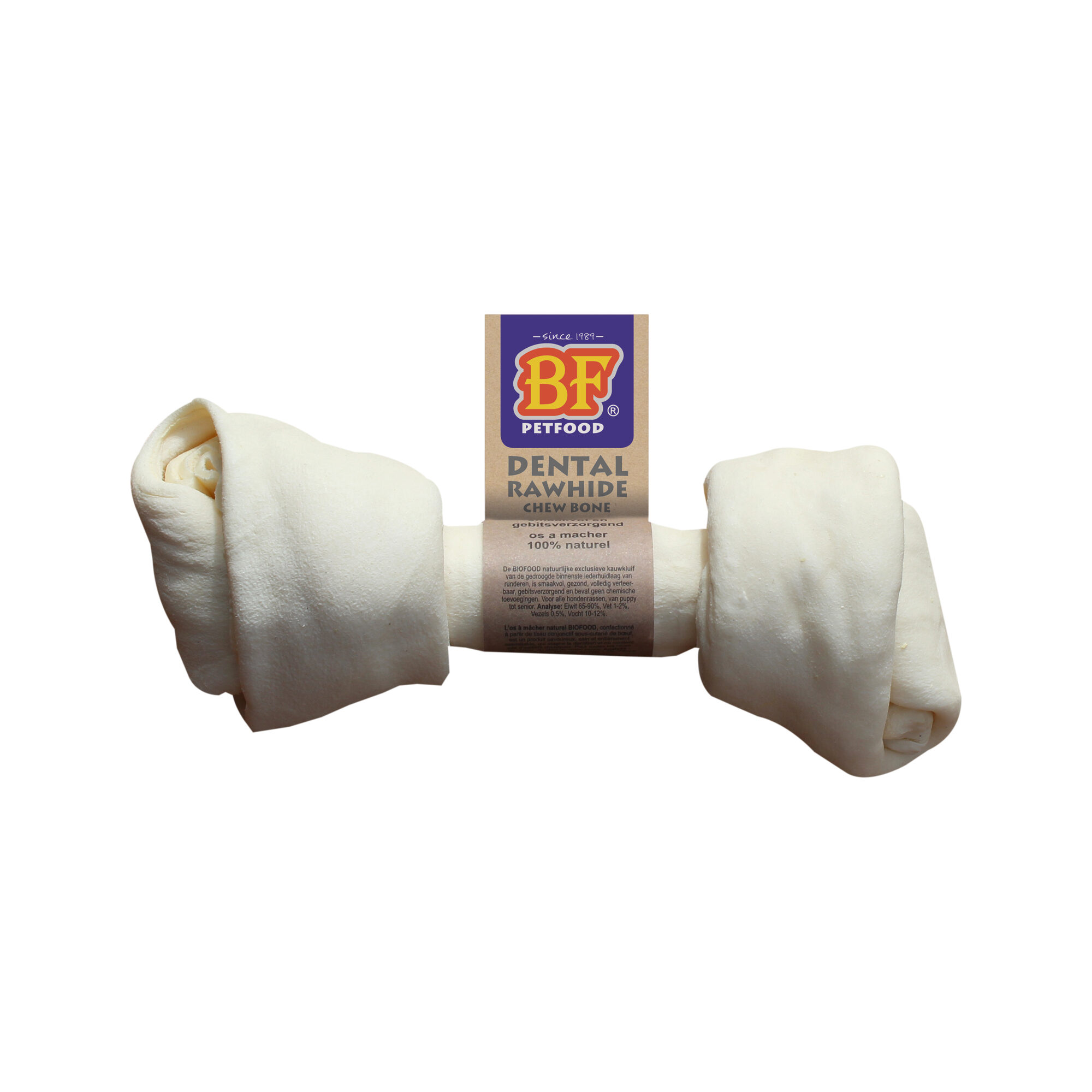 Biofood Chew Bone Rawhide Dental - Roll - Large - 3 x 1 Piece