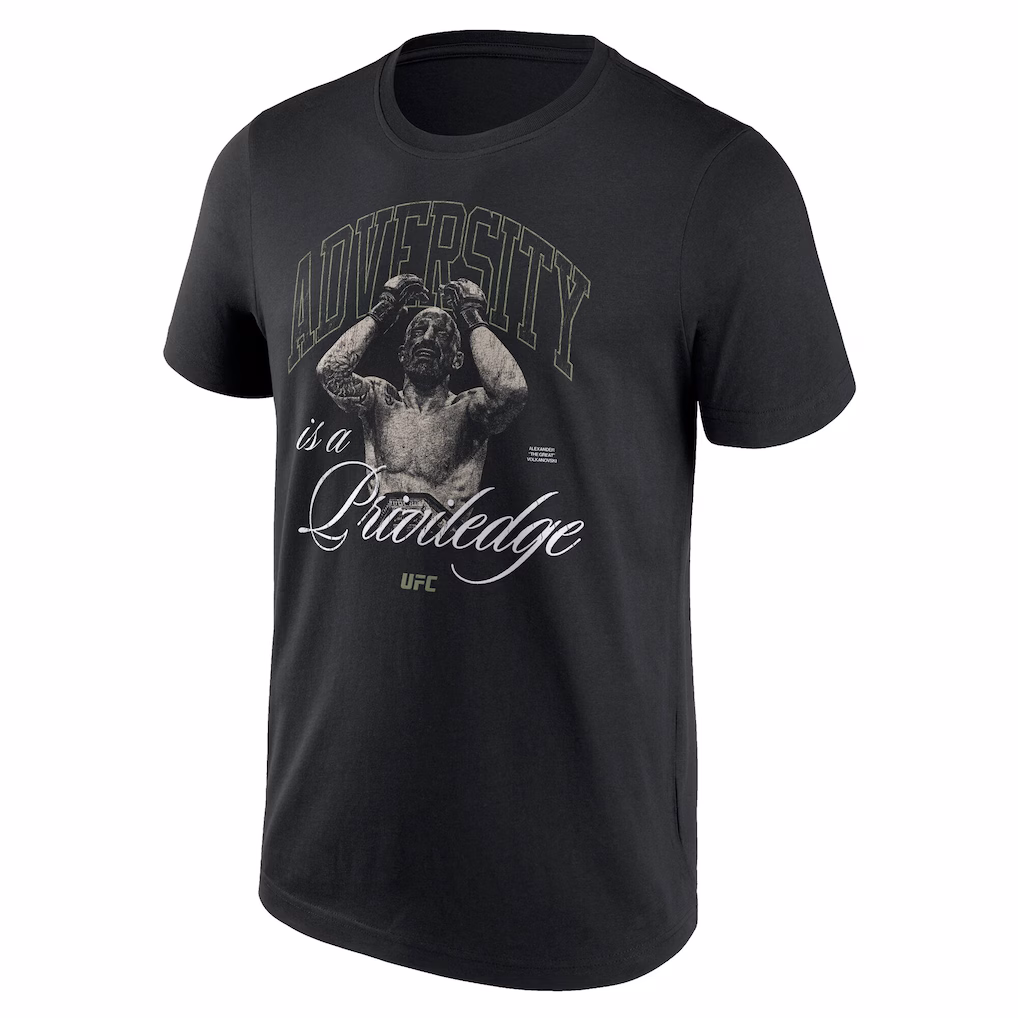 UFC Alexander Volkanovski Adversity T-Shirt - Black - Mens