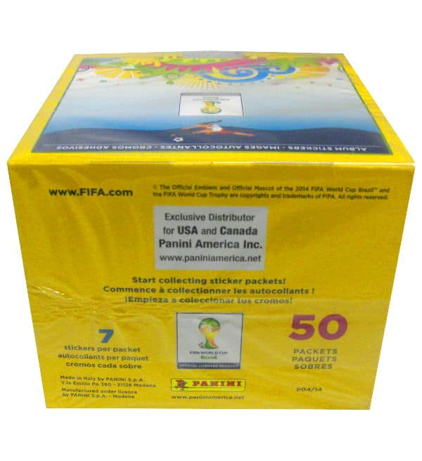 Panini Brazil 2014 Box USA Canada 50 Packets