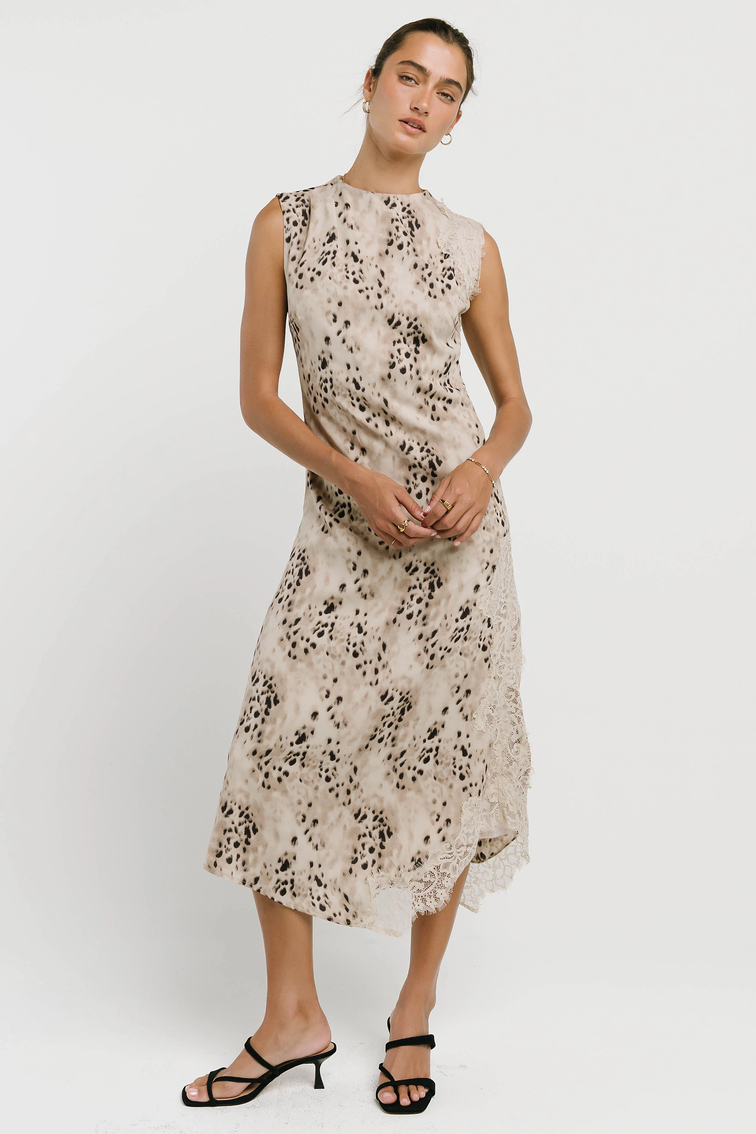 Sienna Satin Midi Dress