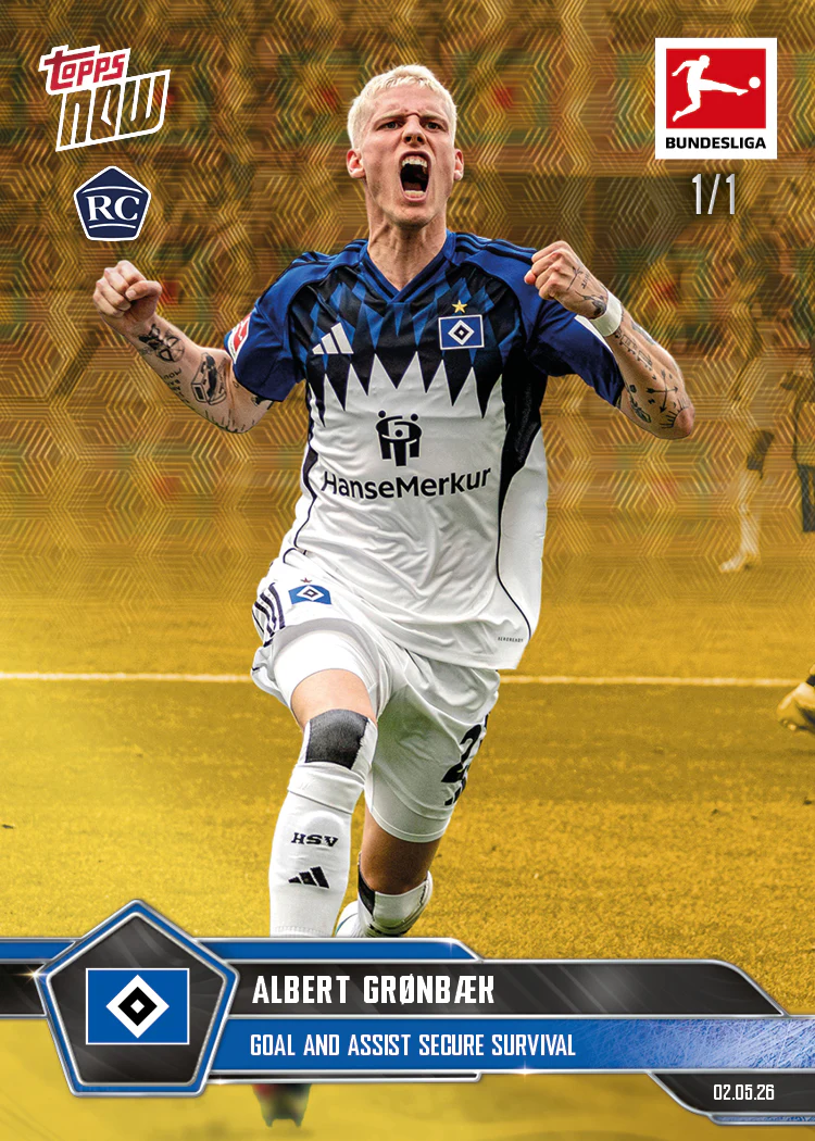 Albert Grønbæk - 2025-26 Bundesliga Topps NOW® - Card 183