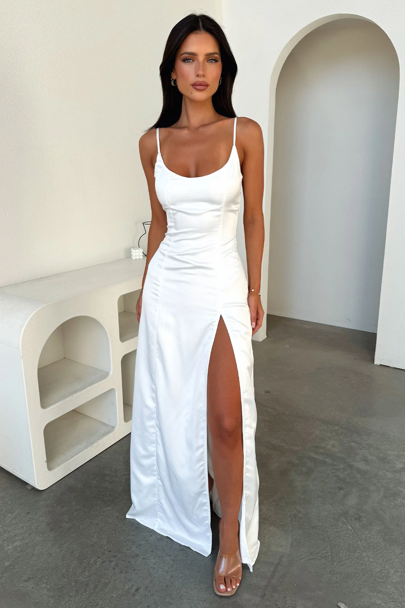 Satin Slip Dress for Summer Nights