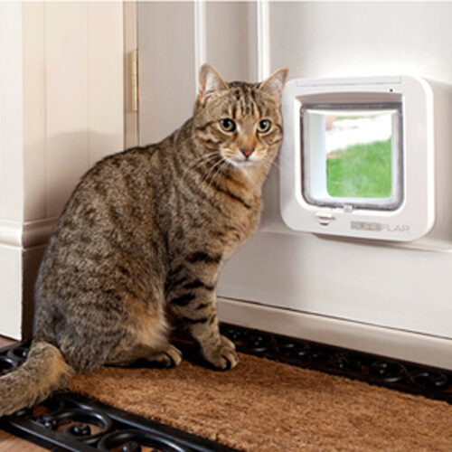 SureFlap Microchip Cat Flap - Grey/white