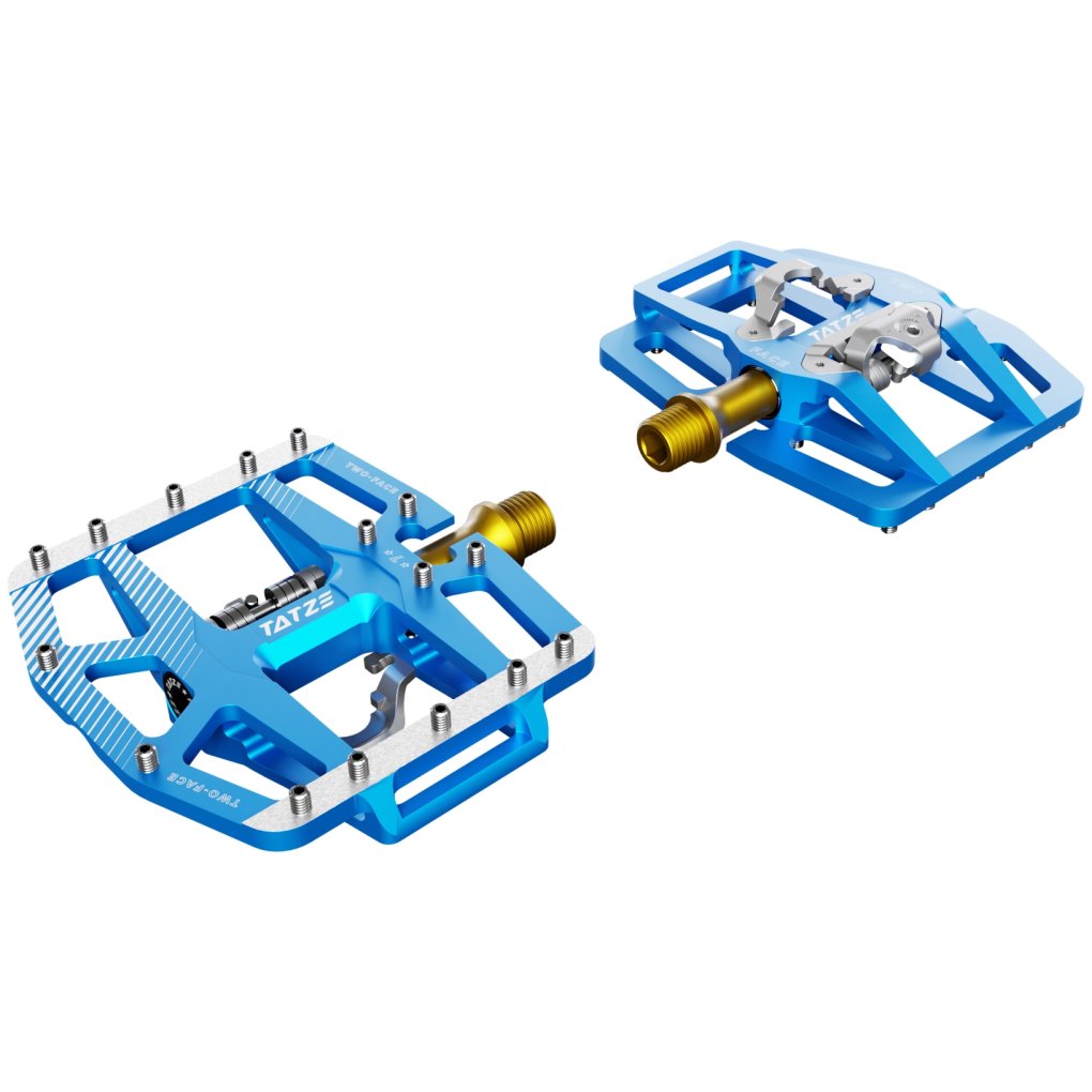Tatze TWO-FACE² TI Combi Pedals - blue