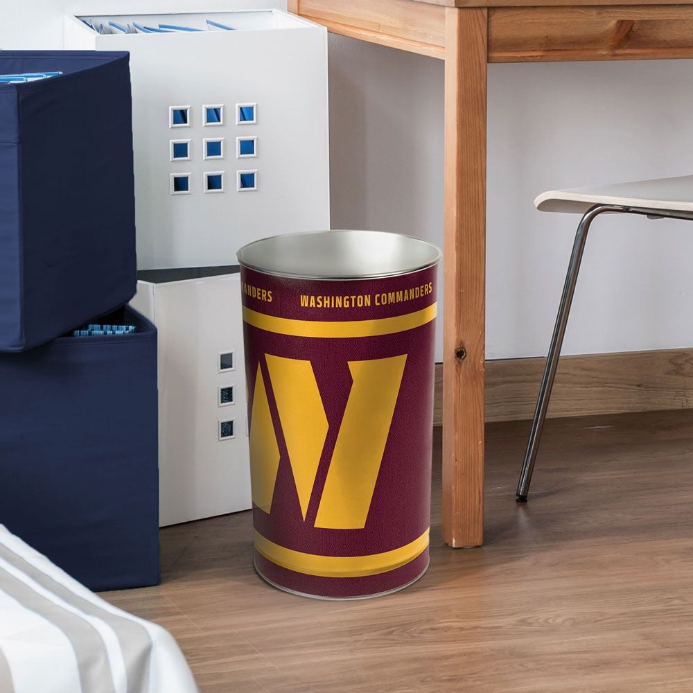 Washington Commanders WinCraft Metal NFL Wastebasket