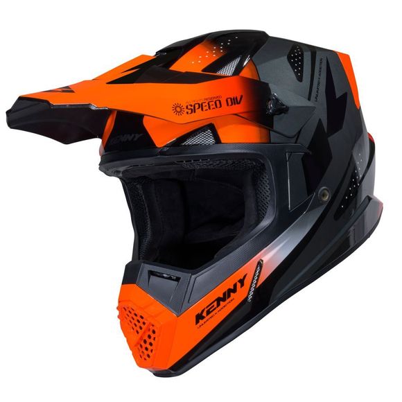 Casque cross Kenny TRACK GRAPHIC 2025 - OrangeRef : KE2748