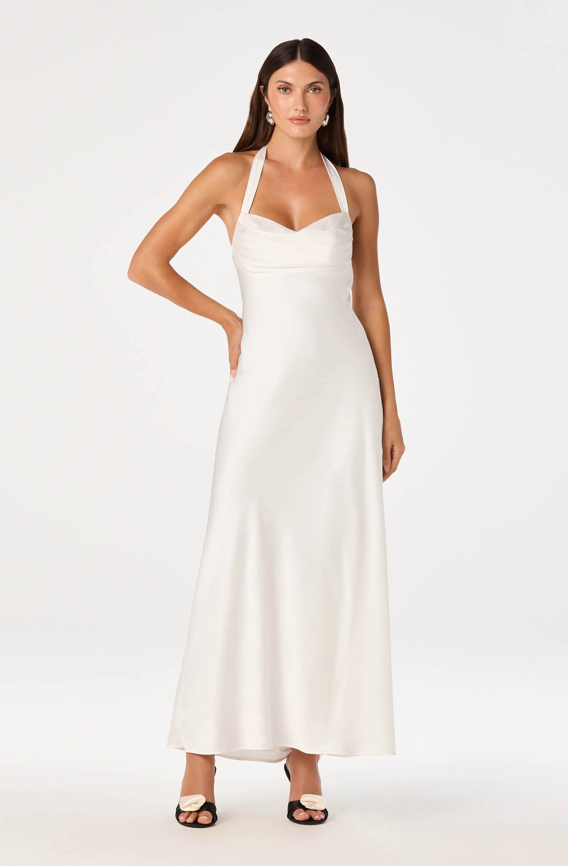 Lara Sweetheart Halter Maxi Dress