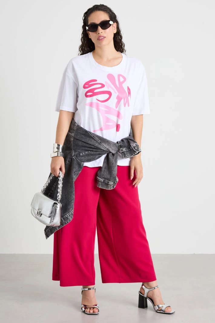 Jersey trousers - FUCHSIA