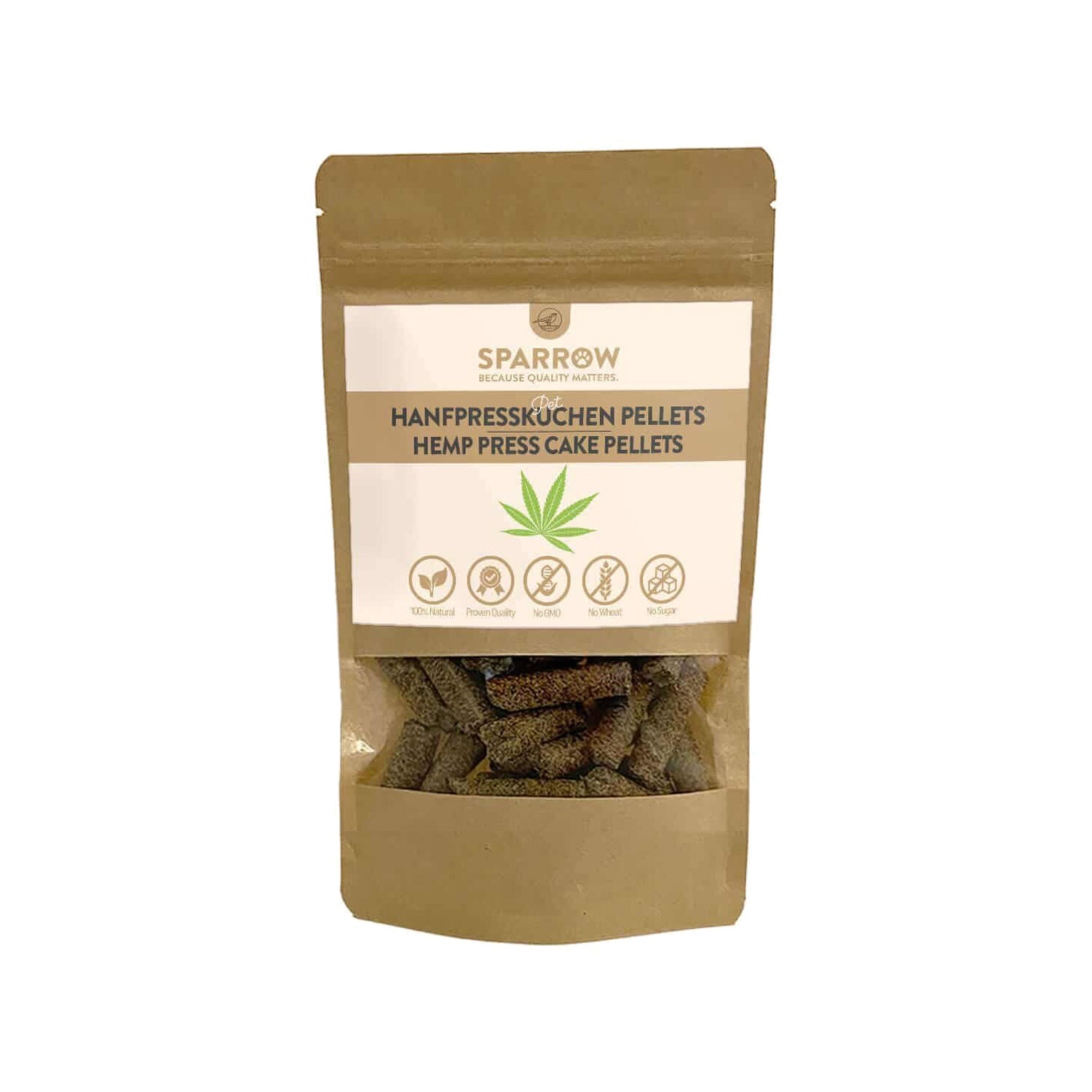 SPARROW Pet Organic Hemp Seed Pellet - 200g