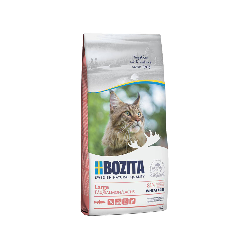 Bozita Large Wheat Free Cat Food - 2 kg - Salmon