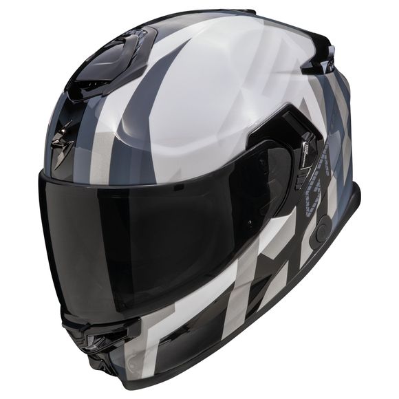 Scorpion Exo EXO-GT SP AIR Full-Face Helmet - TOURADVEN - White / GreyRef: SC1056-C6102