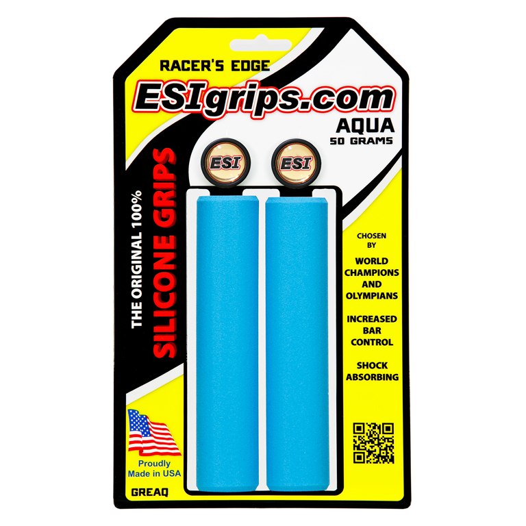 ESI Grips Racer's Edge Handlebar Grips - Aqua