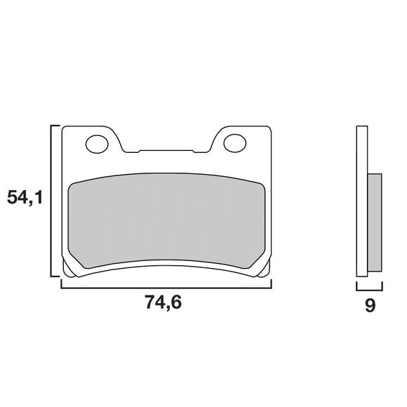 Plaquettes de freins Brembo Sinter Métal Fritté avantRef : 07YA26SA