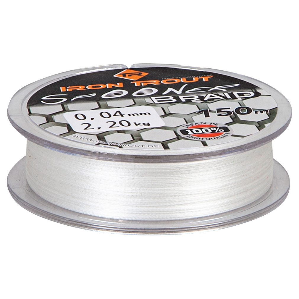 Iron Trout Fishing Line Spooner Braid (white, 150m)