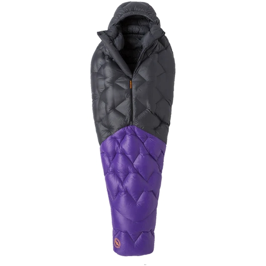 Big Agnes Fly Creek UL 25° Sleeping Bag - Long - Zip Mid - asphalt/royal purple