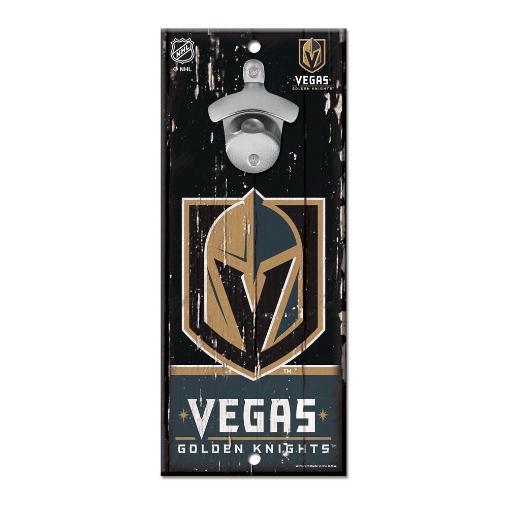 Vegas Golden Knights NHL Bottle Opener Sign