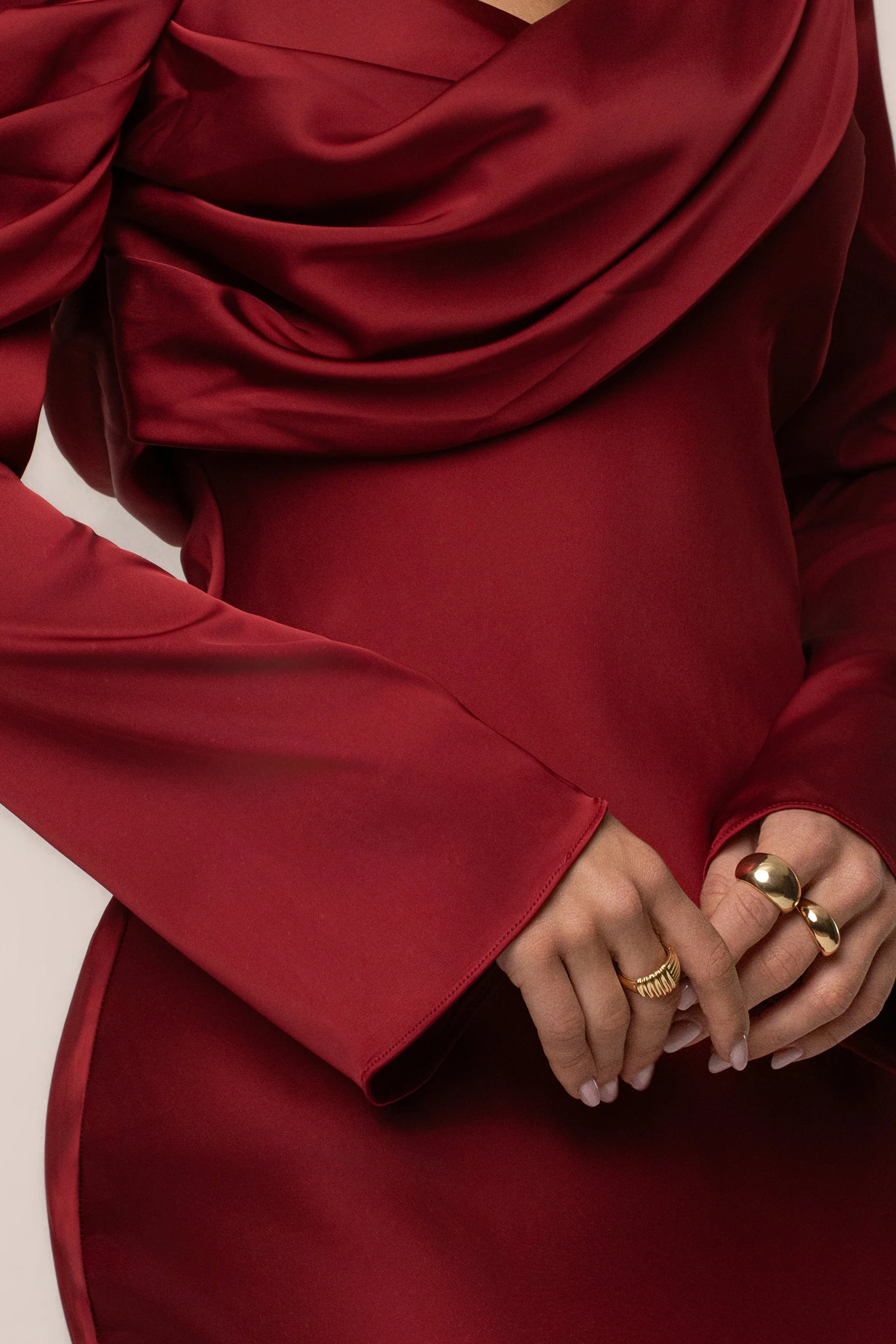 Red One And Only Satin Dress