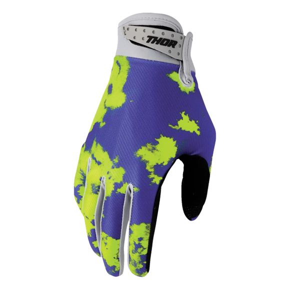 Thor Launch cross Gloves - Bleach 2025 - Gray / YellowRef: TO3274