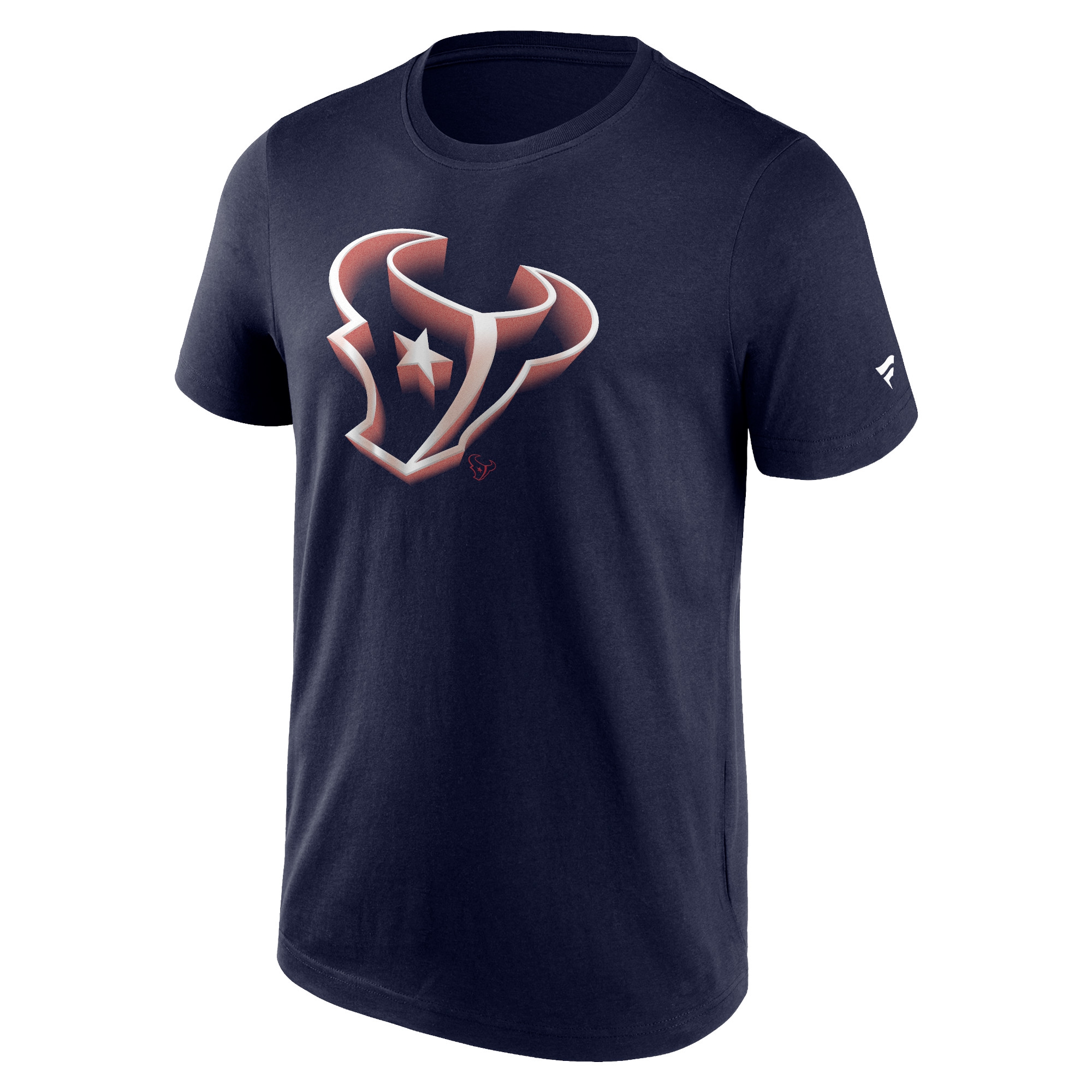 Houston Texans Chrome Logo NFL T-Shirt Navy