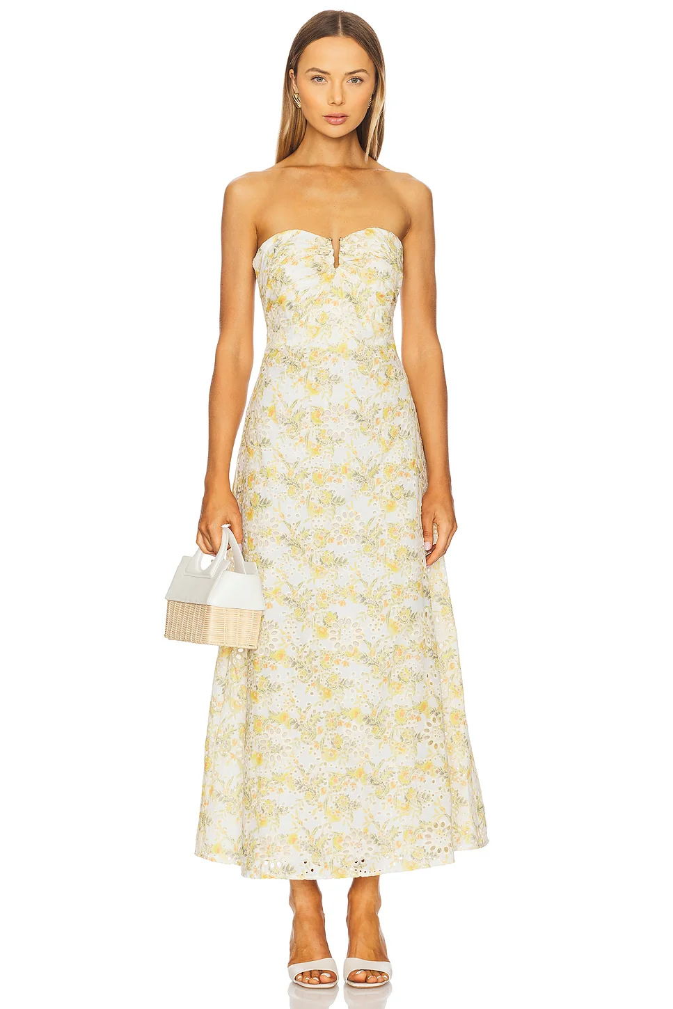 Lora Broderie Maxi Dress
