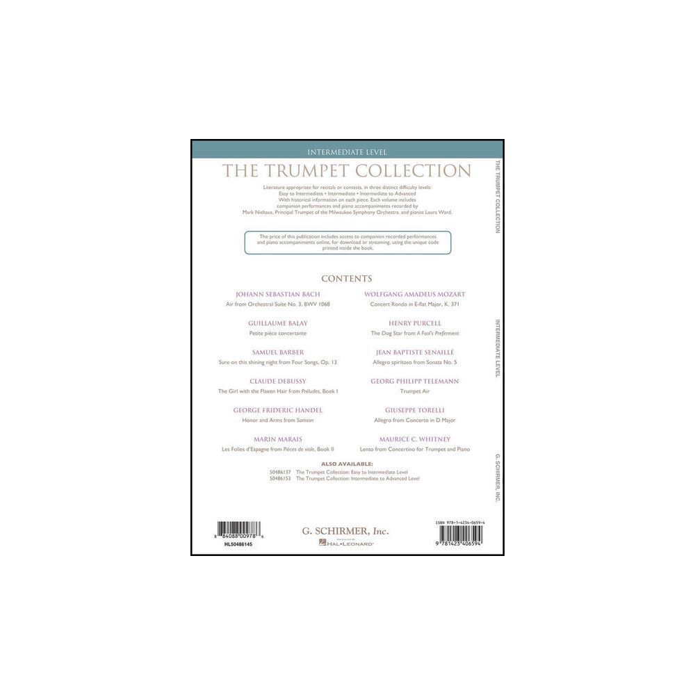 G. Schirmer Trumpet Collection Intermediat – Thomann Ireland