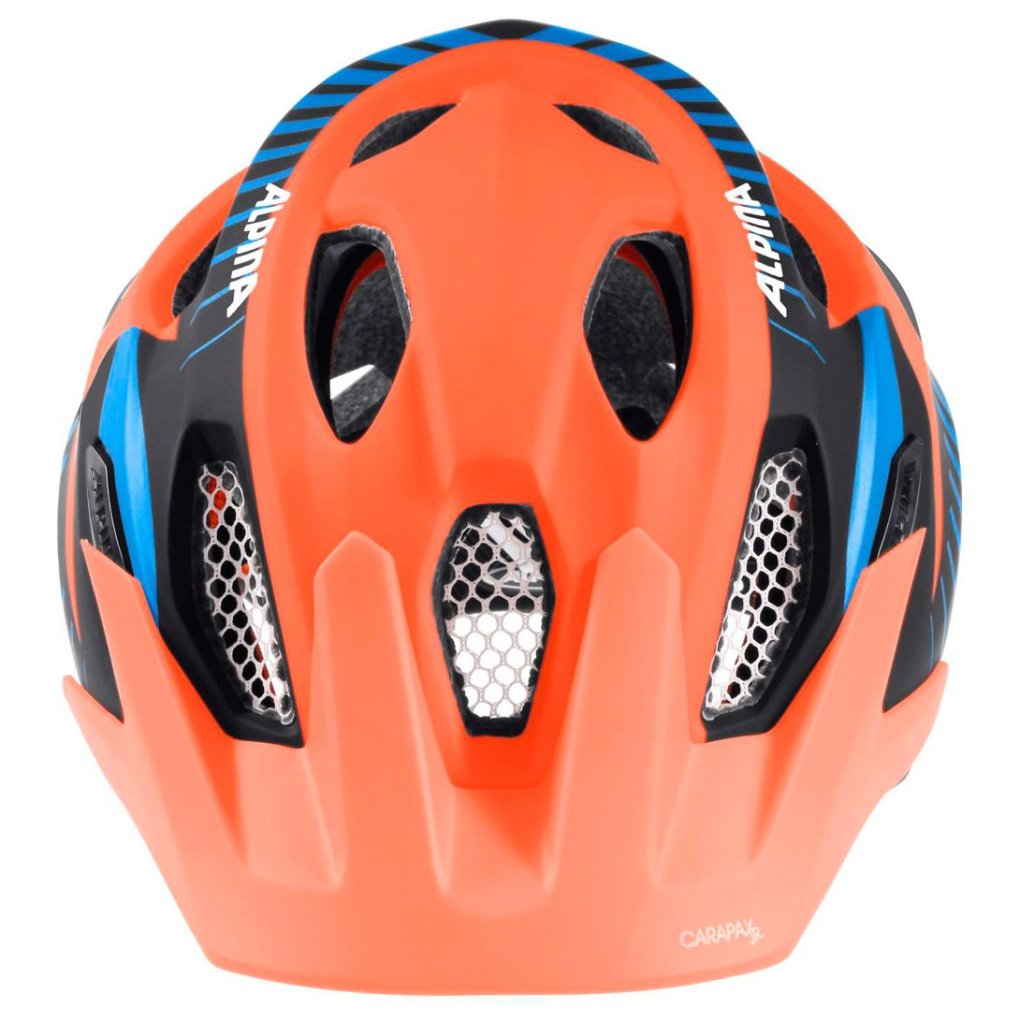 Alpina Carapax JR. Kids Helmet - white polka dots