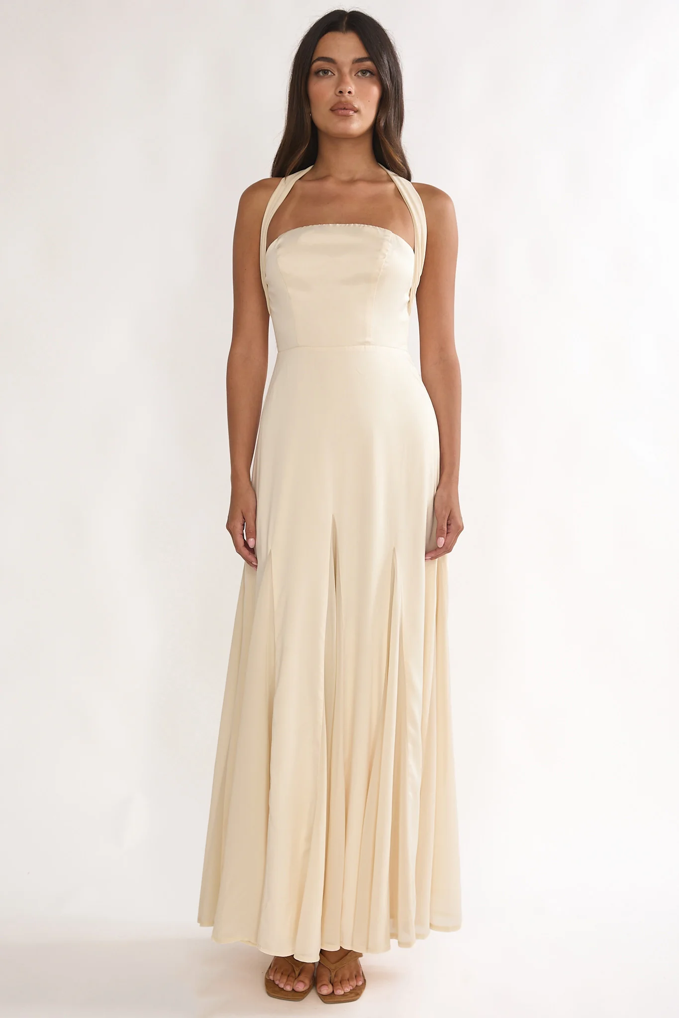 Loro Godet Hem Maxi Dress Butter