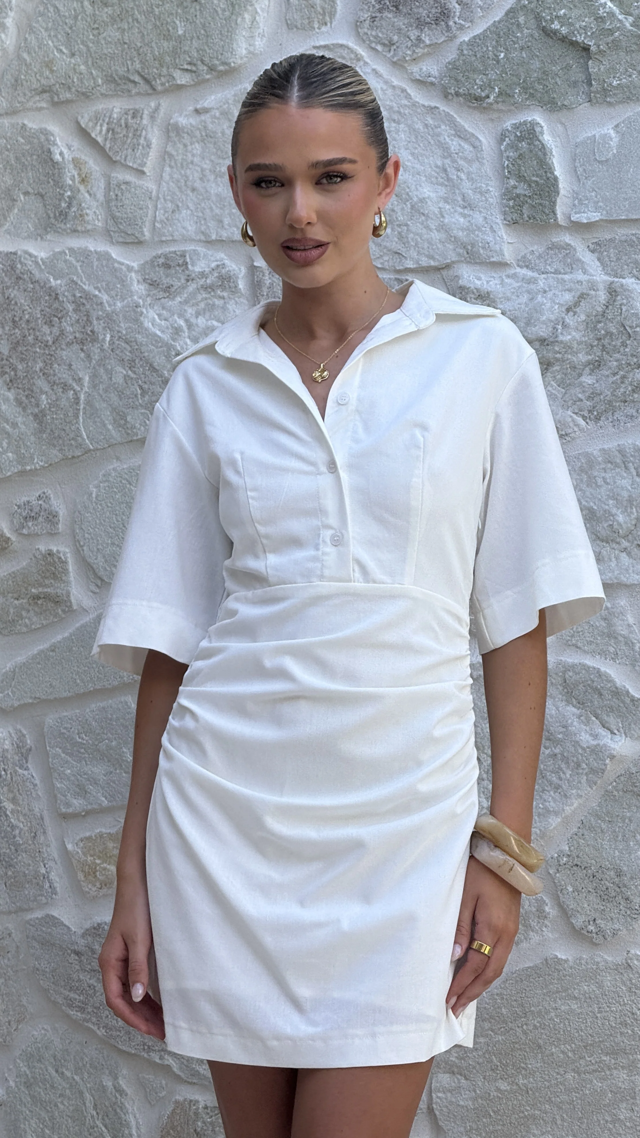 Sydney Mini Dress - White