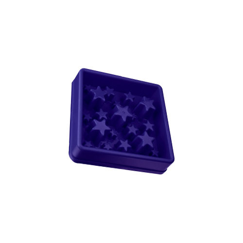 Eat Slow Live Longer Star Food Bowl - Small - Blue