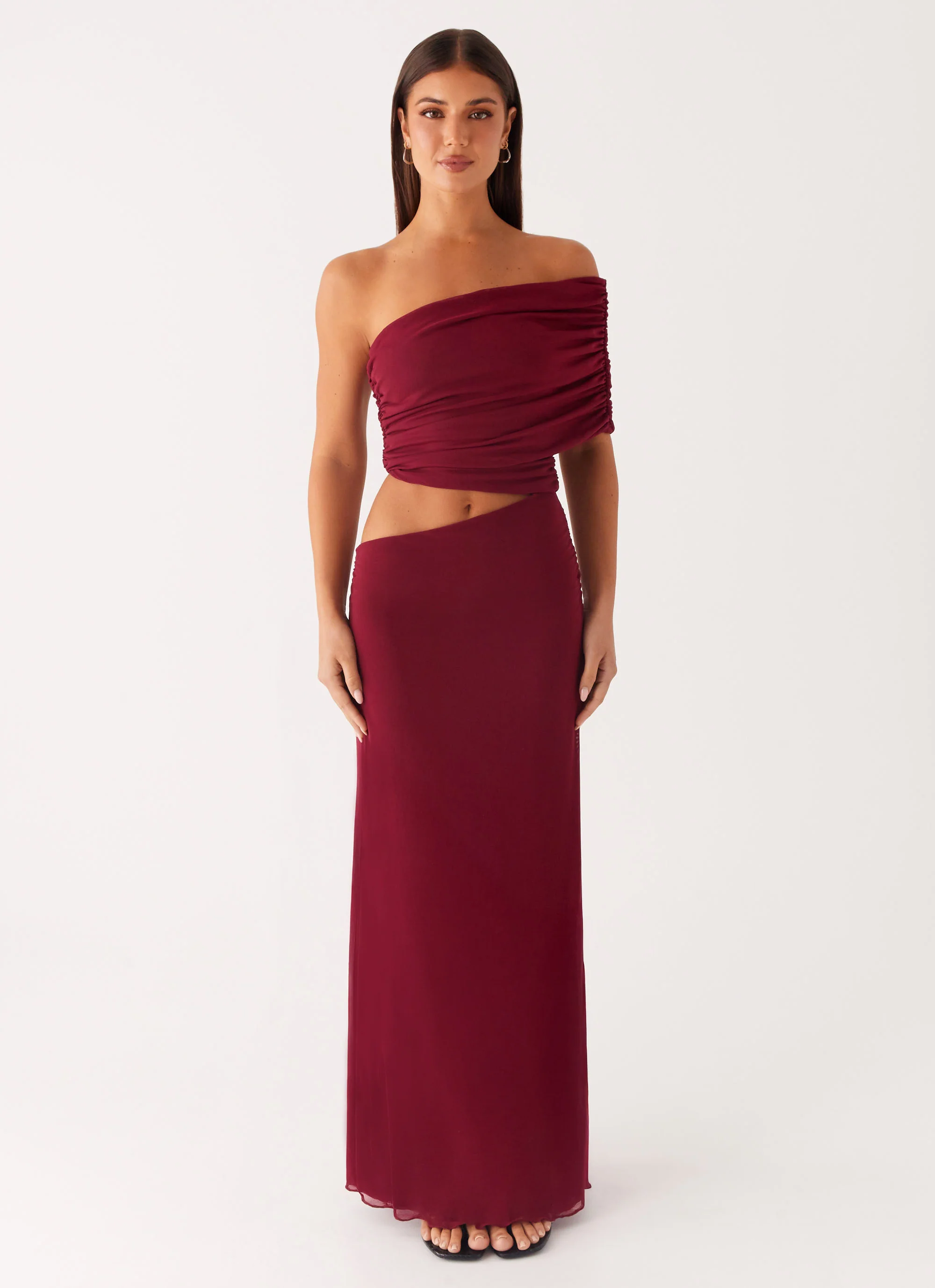 Gillian Maxi Dress - Maroon