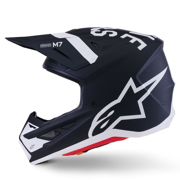 Casque cross Alpinestars S-M7 DASH 2025 - Noir / BlancRef : AP4053