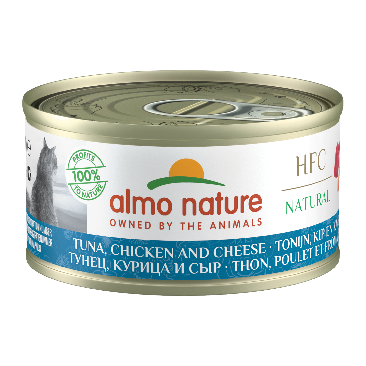 Almo Nature - HFC 70 Natural - Tuna, Chicken and Cheese - 24 x 70grams