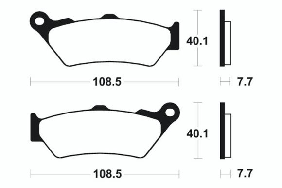Tecnium Performance sintered metal brake pads - MF174Ref: TE00797A / 1022738