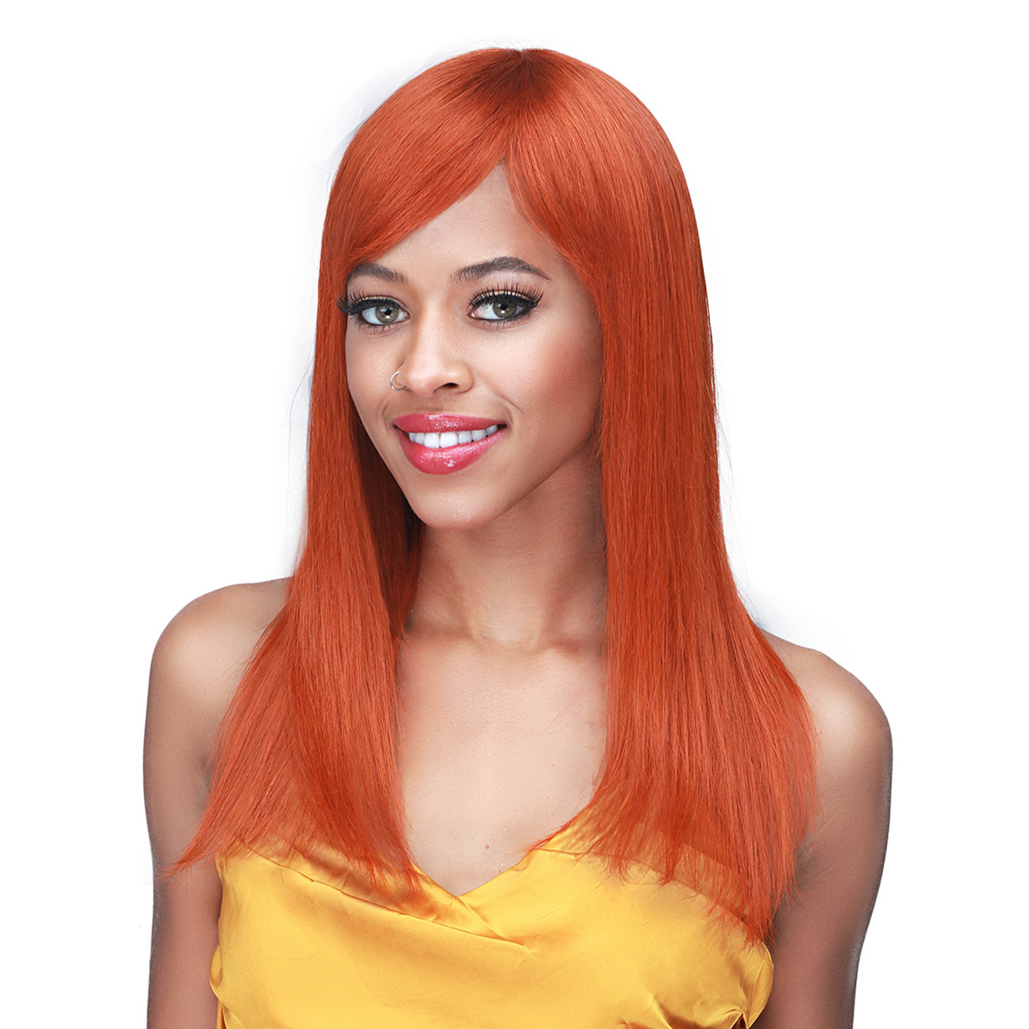 Bobbi Boss Unprocessed Remy Human Hair Wig MediFresh MH1289 Yaky Straight 18