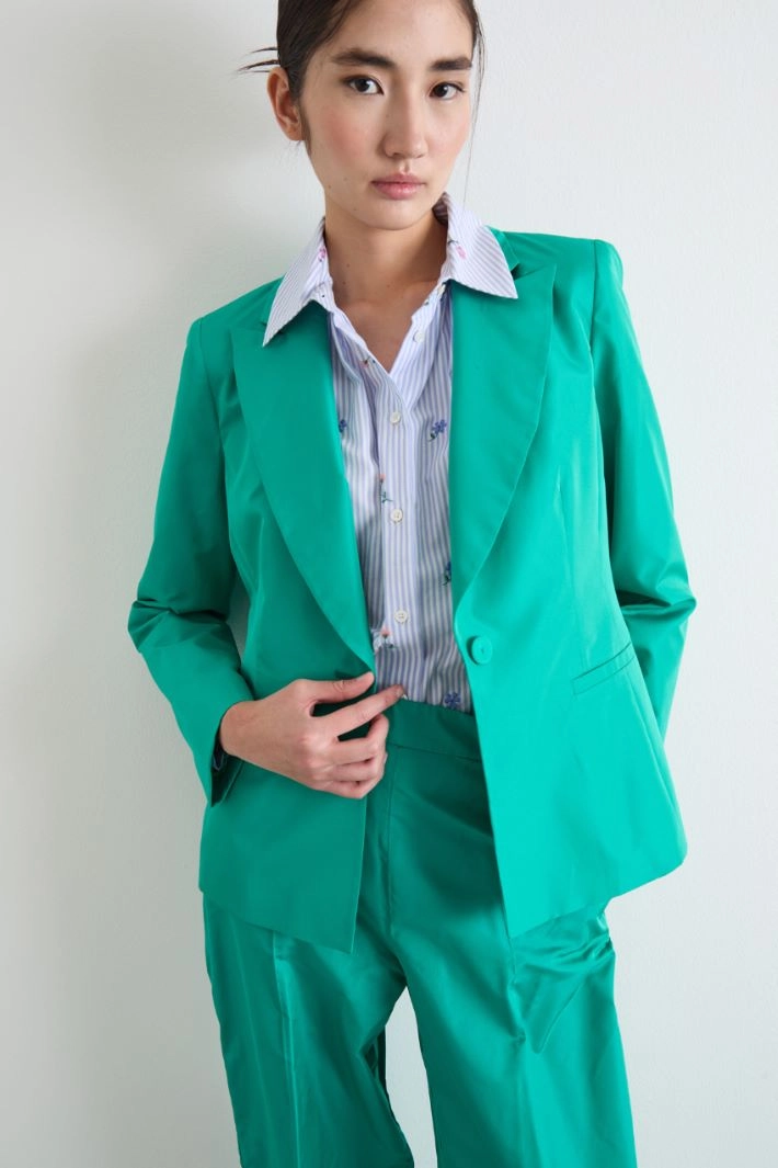 Taffeta blazer - GREEN