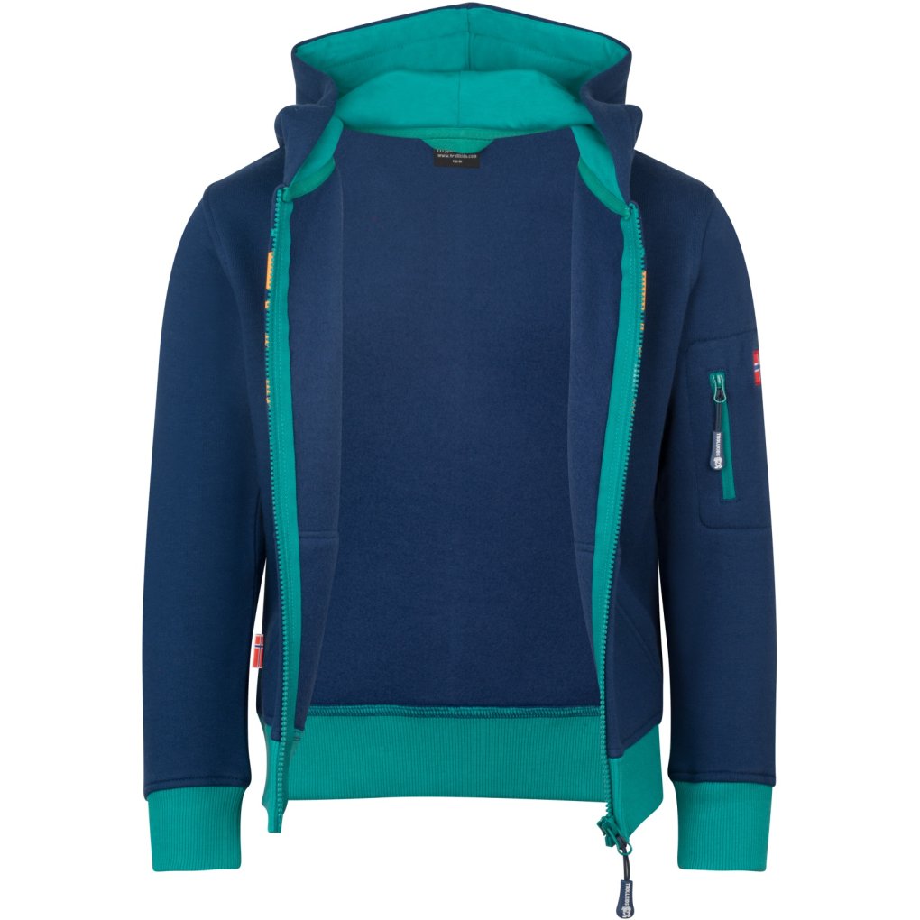 Trollkids Sortland Jacket Kids - Dark Indigo/Sea Green