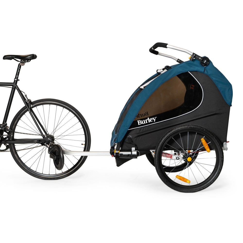 Burley Encore X Bike Trailer for 1-2 Kids - pacific blue/black