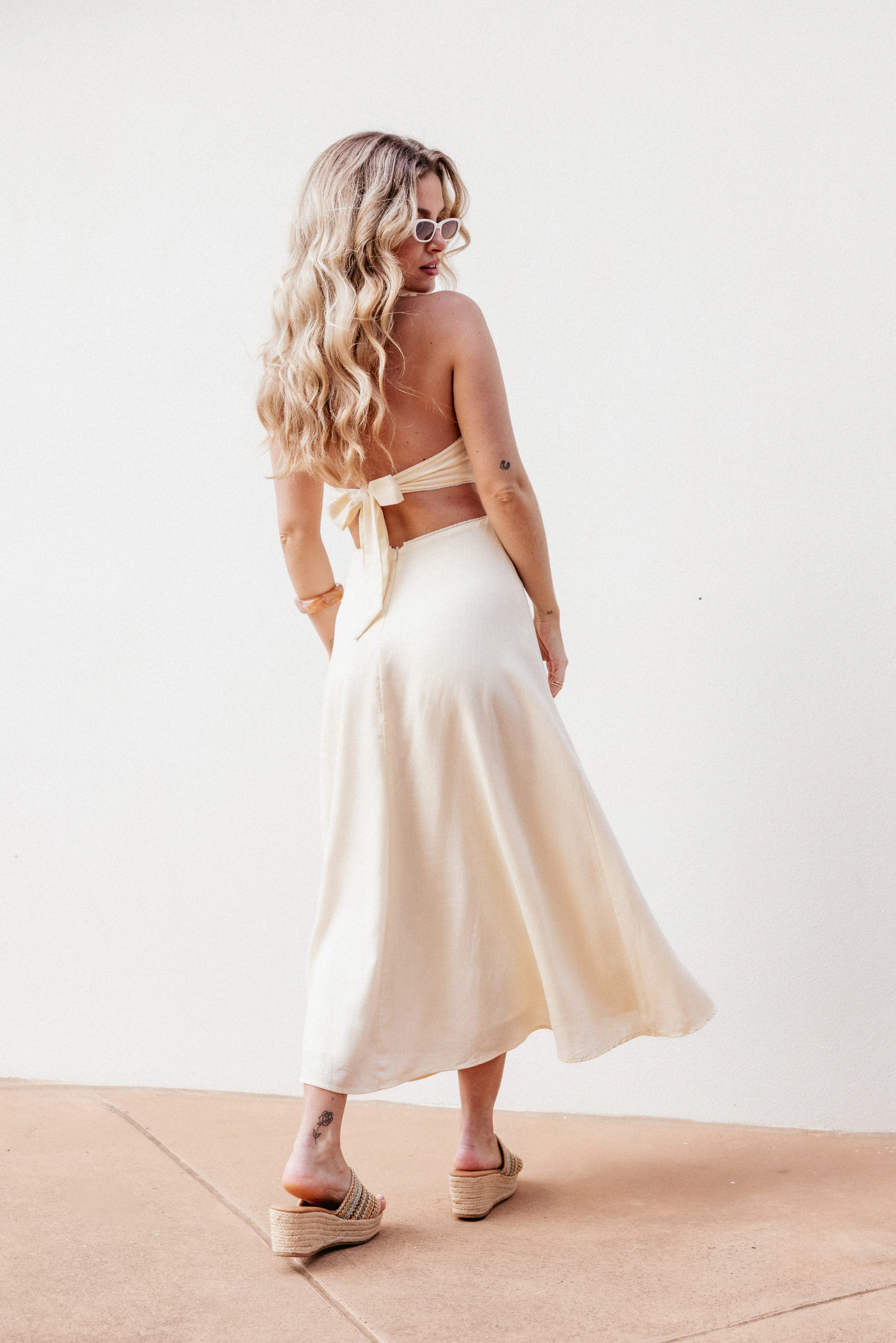 Mirielle Midi Dress - Yellow