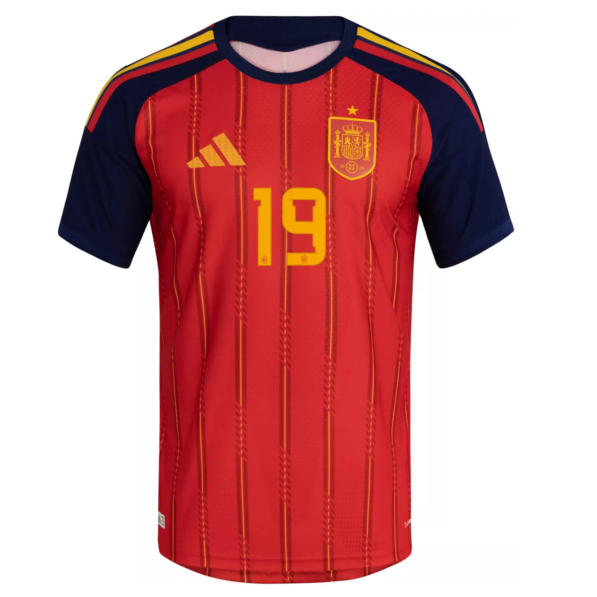 Men's Lamine Yamal Spain Authentic World Cup Home Jersey 2026 (Vivid Red)
