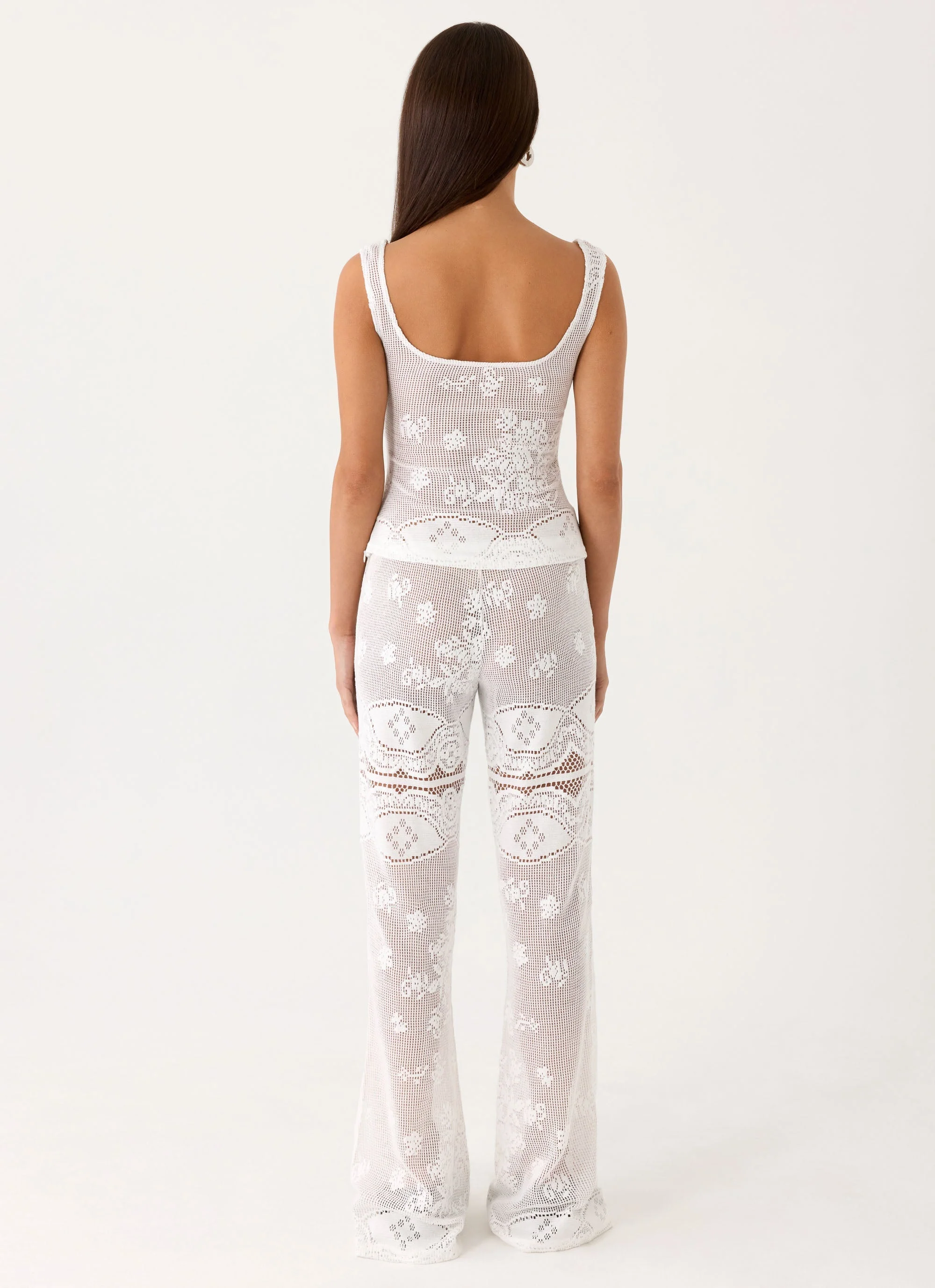 Bosten Low Rise Pants - White