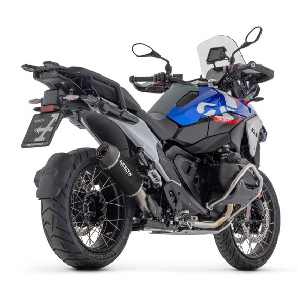 Silencieux Arrow indy race evo aluminium dark embout carbone - NoirRef : AW0665 / 72658AKN