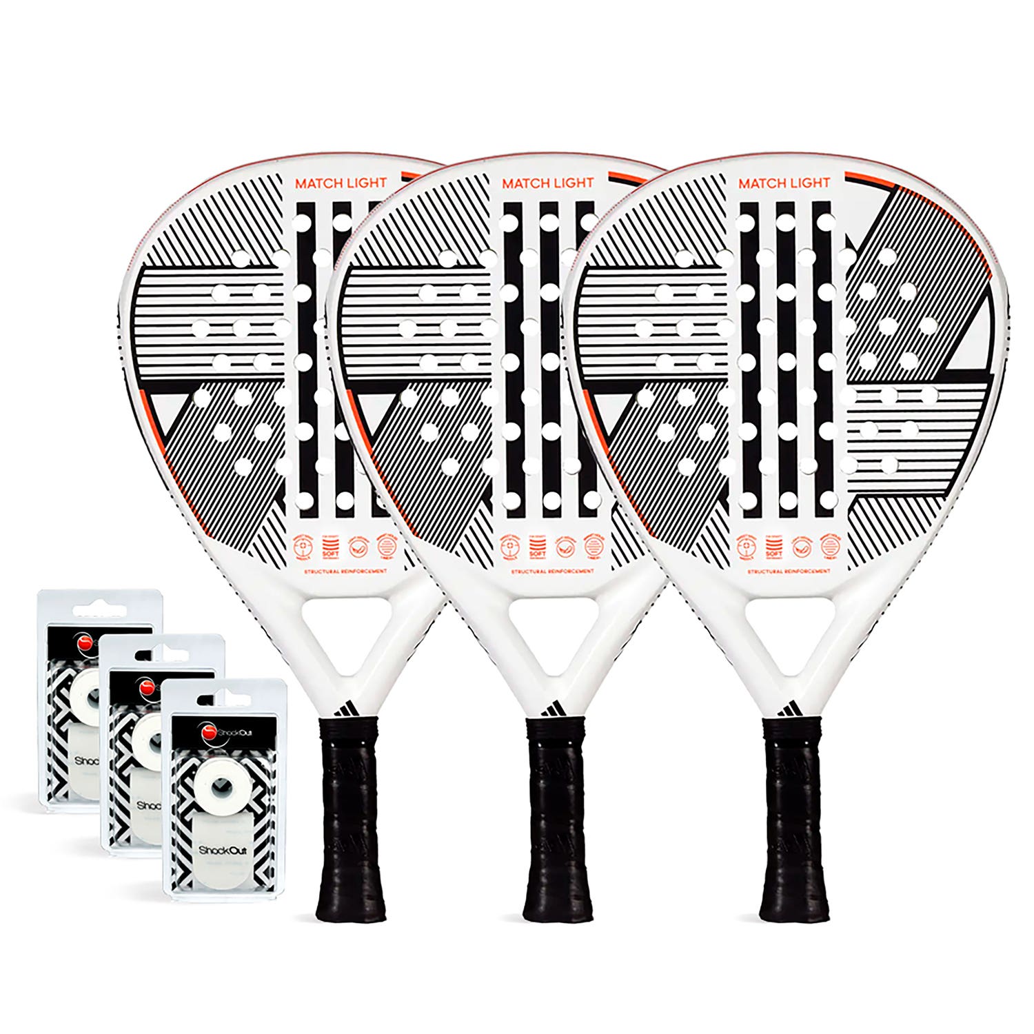 TRIPACK ADIDAS MATCH LIGHT