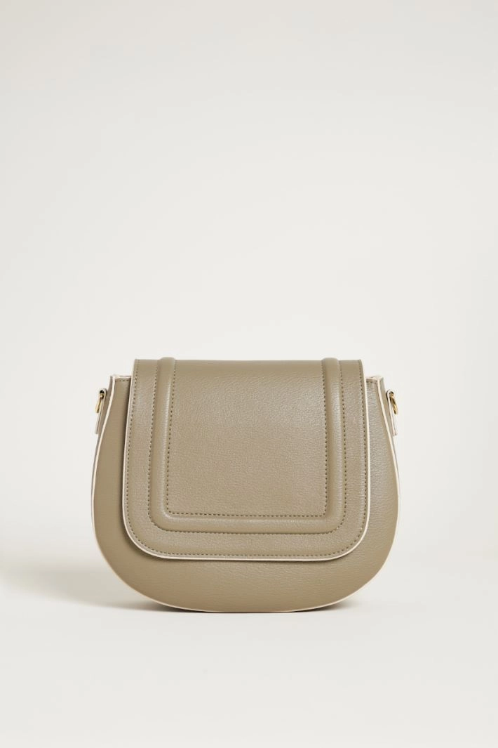 Rounded shoulder bag - GREEN