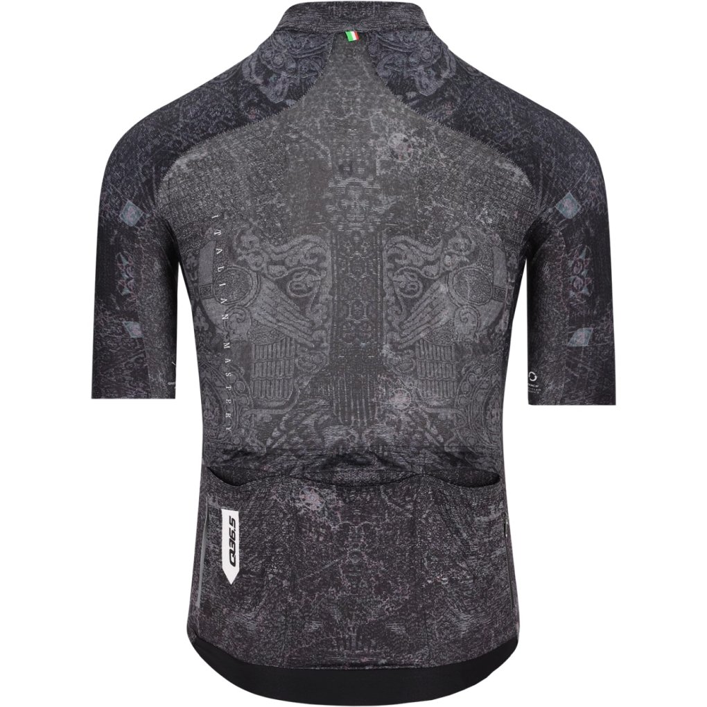 Q36.5 Gregarius Pro Damask Short Sleeve Jersey Men - damask black